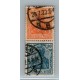 ALEMANIA 1921 ESTAMPILLAS SE-TENANT ZUSAMMENDRUCKE USADAS QUE SON MUCHO MAS ESCASAS MICHEL S15 RARA 60 EUROS